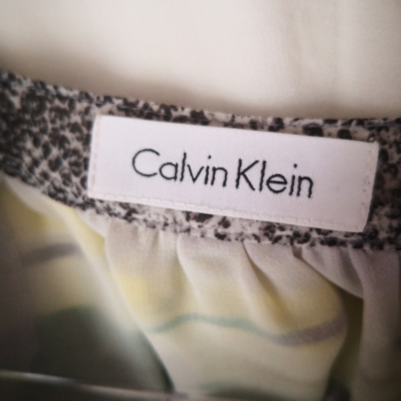 CALVIN KLEIN Multicolor Peasant Blouse - Picture 9 of 9